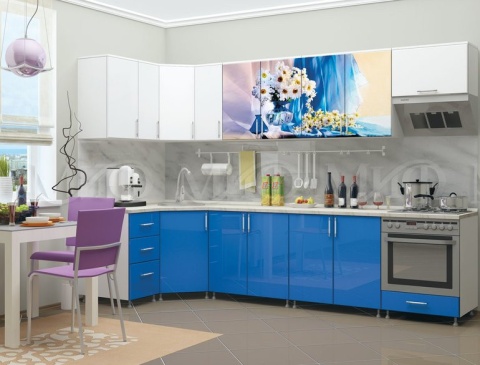 Кухонный Гарнитур Ромашки МДФ/Фотопечать 1600/1700/1800/2000 мм