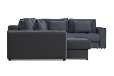 Диван п-образный тик-так Монарх темно-серый