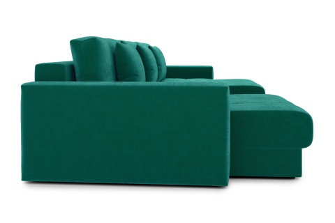 Диван п-образный тик-так Монарх М1О2 изумрудный
