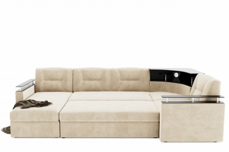 Диван Угловой Тидус с ножками-кубышками Ш-3000 х Г-1700 х В-950 мм/Спальное место Ш-1250 х Г-2600 мм